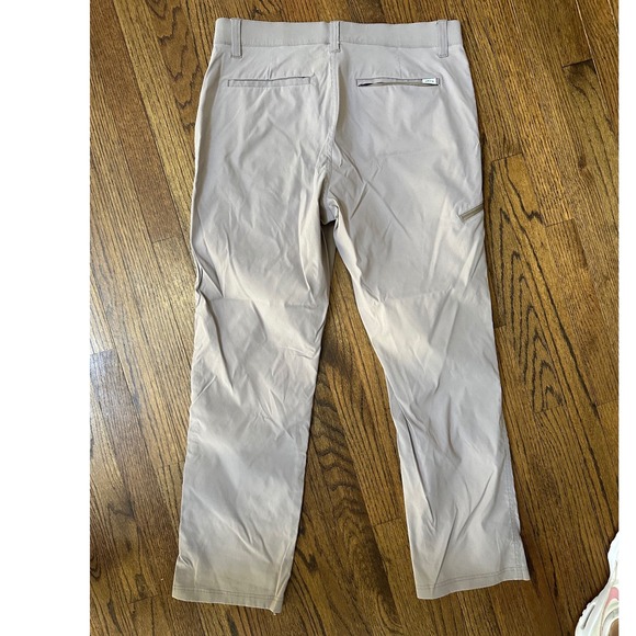 Orvis Lightweight 5 Pocket Trek Pants Men's 34x30 Tan Stretch Water Repellent - Picture 2 of 4